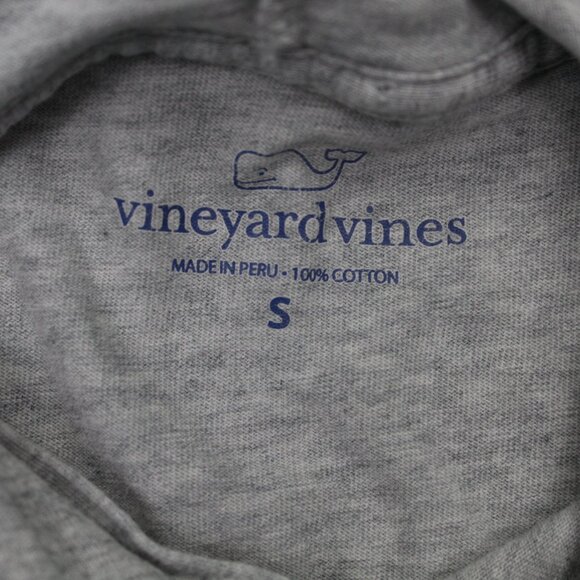Vineyard Vines Hoodie Mens Small Gray Football L/S Pullover Hooded Sweatshirt - Picture 8 of 14